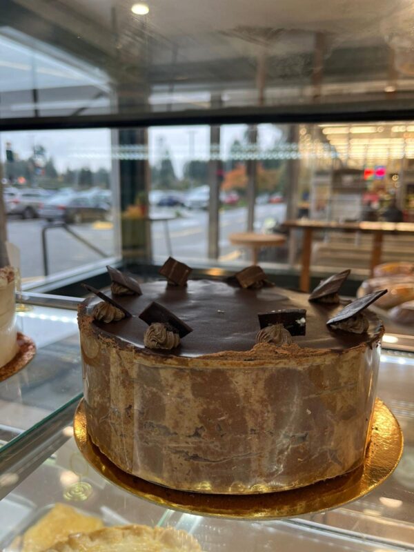 Creamy double chocolate cake