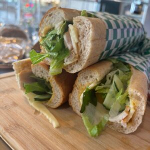 Apple chicken sandwich